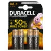 Duracell Plus Power AA Alkaline Batterijen - 4 Stuks -Poppen Speelgoed Winkel 1112848