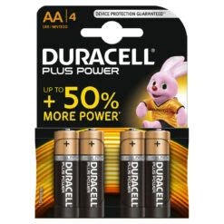 Duracell Plus Power AA Alkaline Batterijen - 4 Stuks