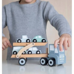 Little Dutch Houten Truck Met Oplegger - Blauw -Poppen Speelgoed Winkel 1974196 869358cb