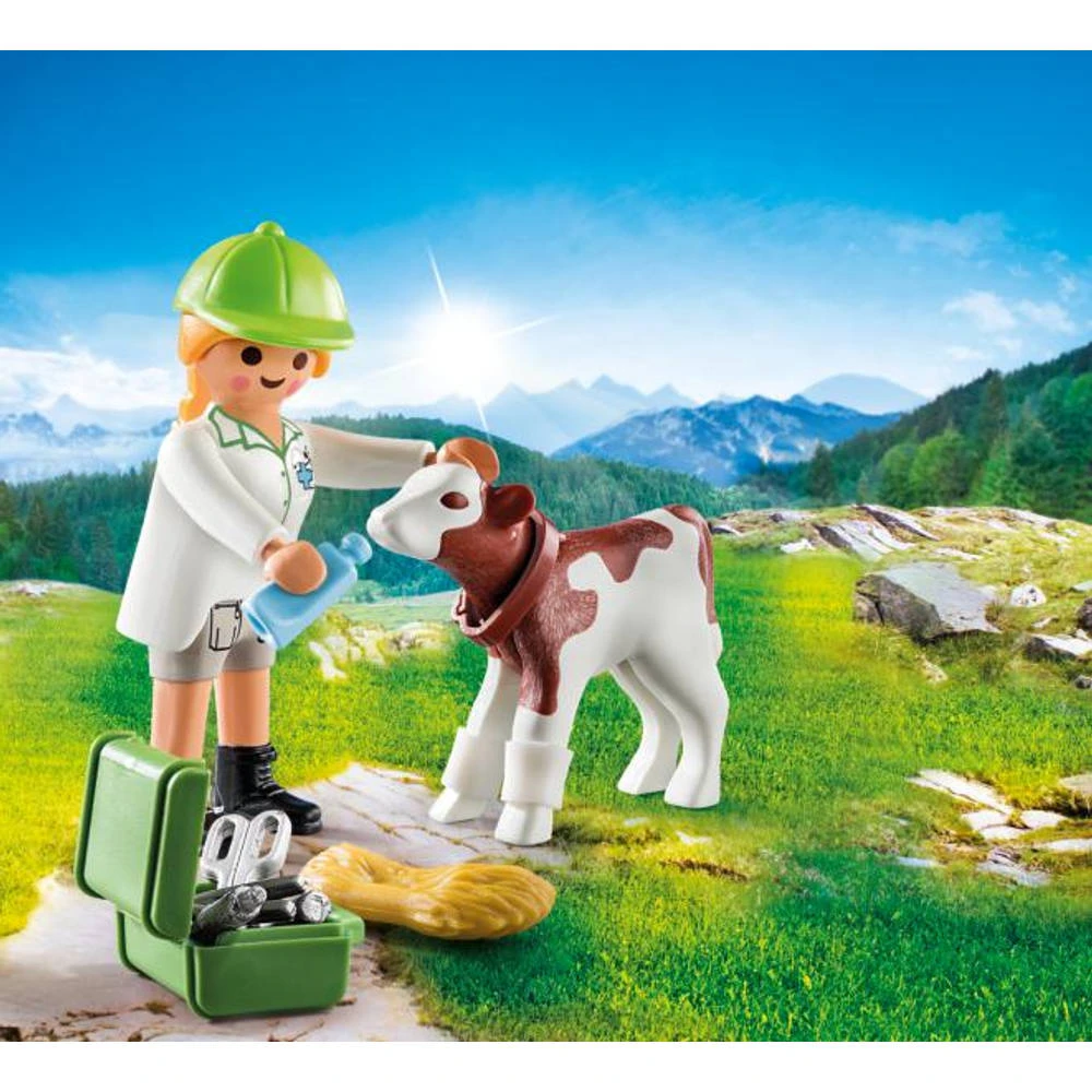 PLAYMOBIL SpecialPLUS Dierenarts Met Kalf 70252 4 PLAYMOBIL SpecialPLUS Dierenarts Met Kalf 70252 - Afbeelding 2