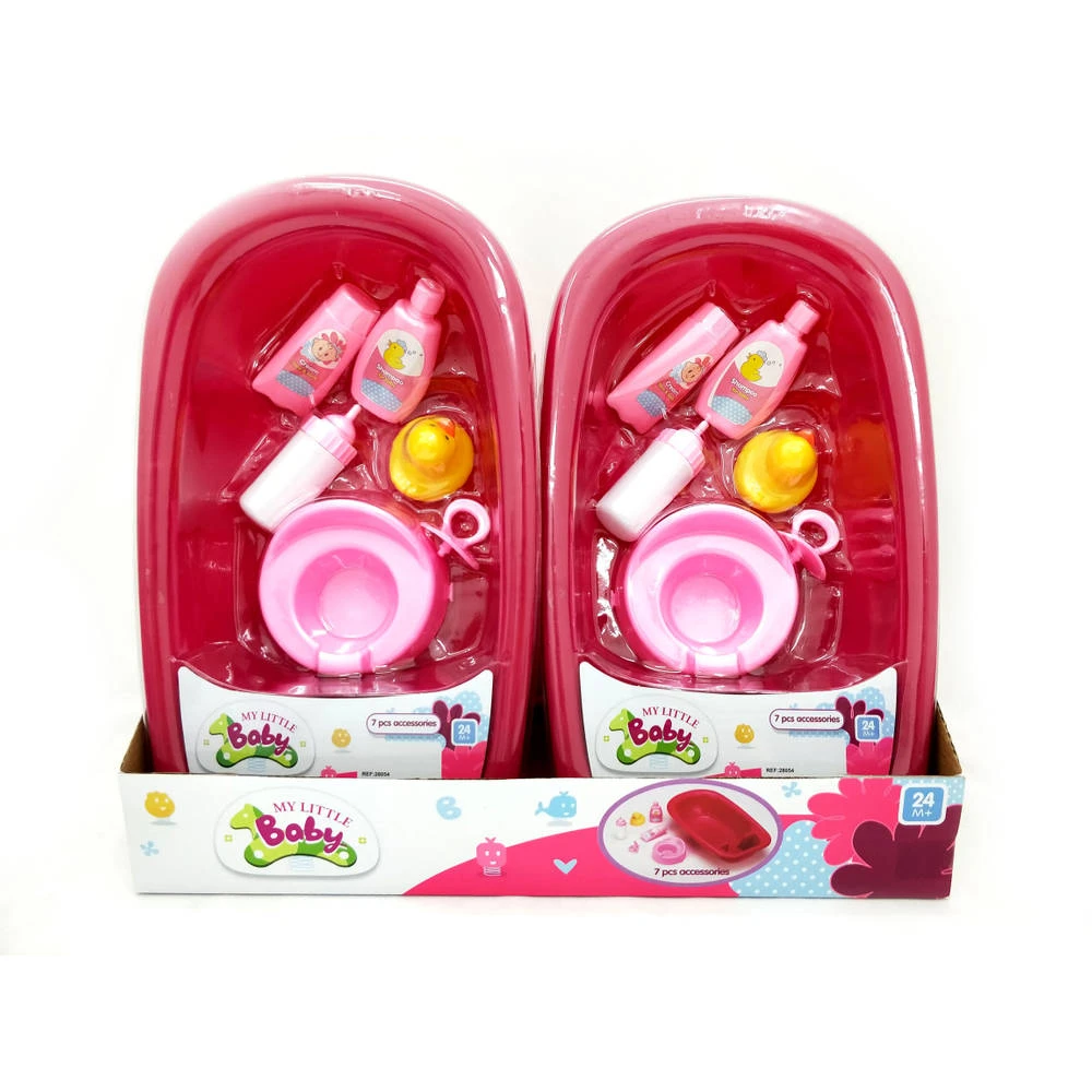 No Brand Poppenbad Met Accessoires Set 7-delig 4 No Brand Poppenbad Met Accessoires Set 7-delig - Afbeelding 2
