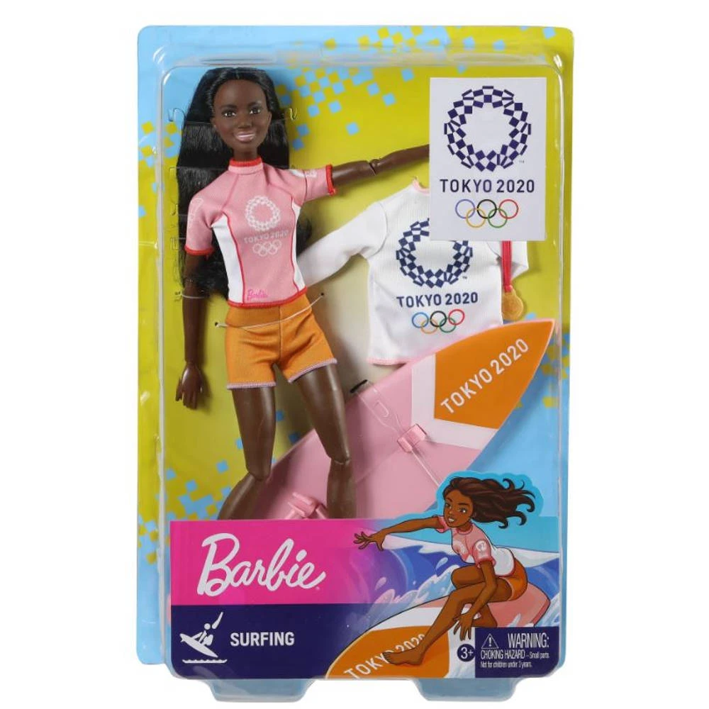 Barbie Olympische Spelen Pop Surfer Tokyo 2020 4 Barbie Olympische Spelen Pop Surfer Tokyo 2020 - Afbeelding 2