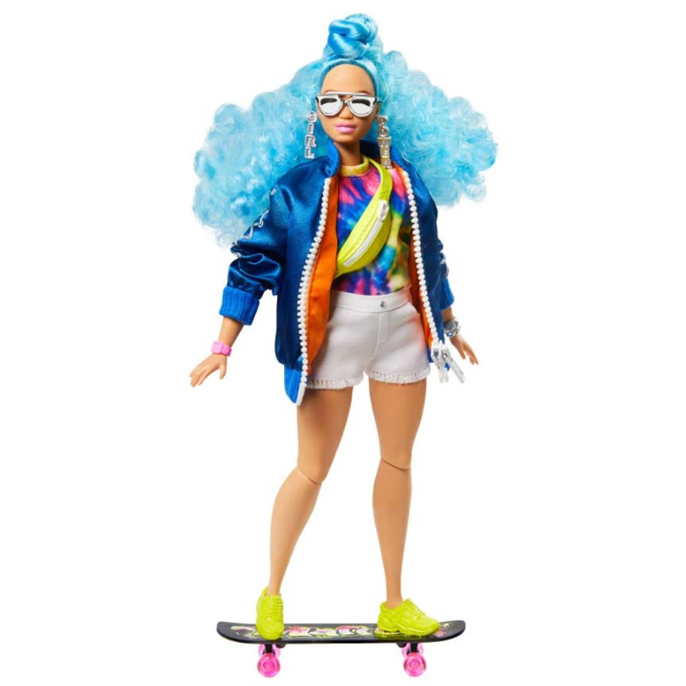 Barbie Extra Pop Met Blauw Haar 6 Barbie Extra Pop Met Blauw Haar - Afbeelding 4