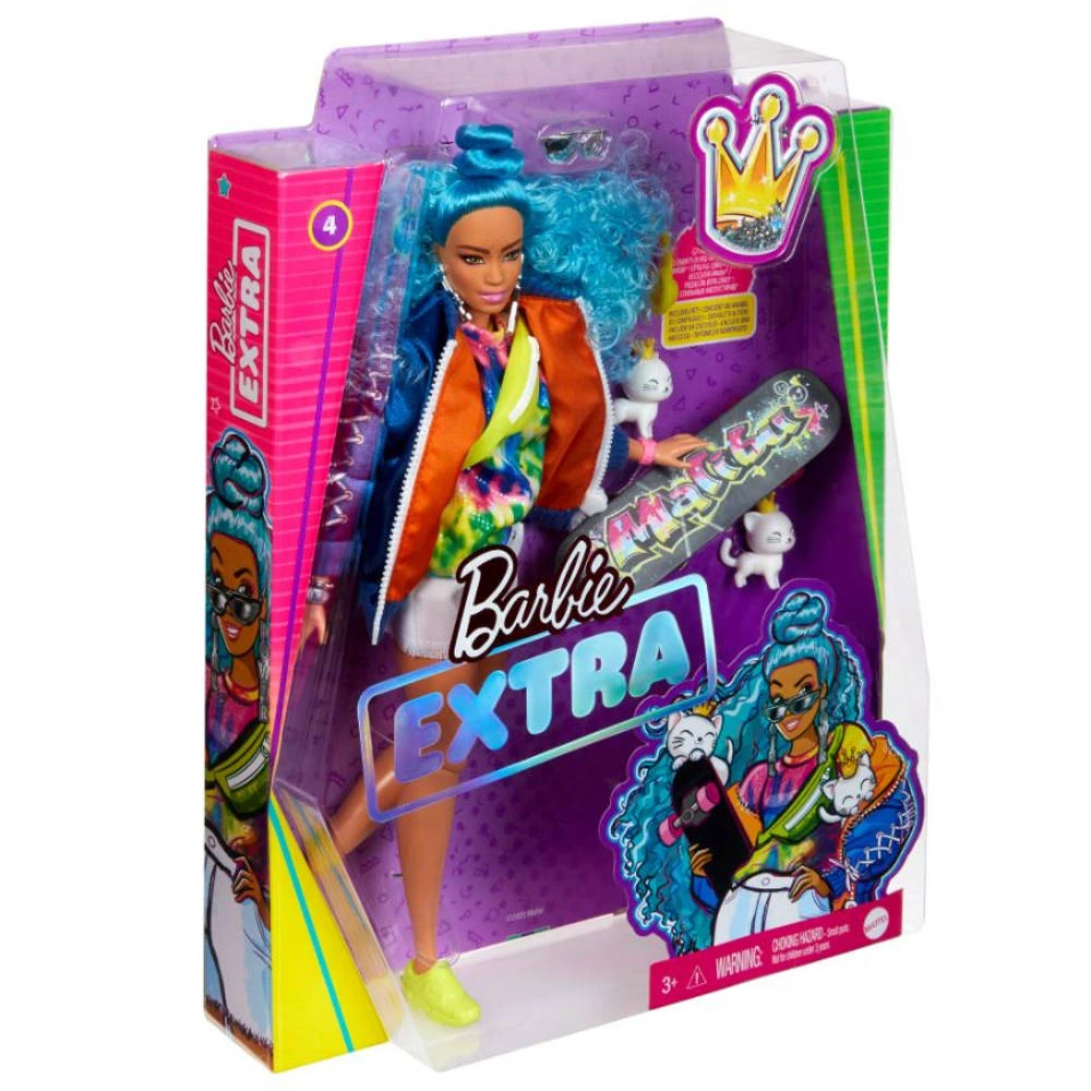 Barbie Extra Pop Met Blauw Haar 5 Barbie Extra Pop Met Blauw Haar - Afbeelding 3