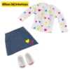 Poppenkleding Hartjes T-shirt En Rokje -Poppen Speelgoed Winkel 1987017 07769760