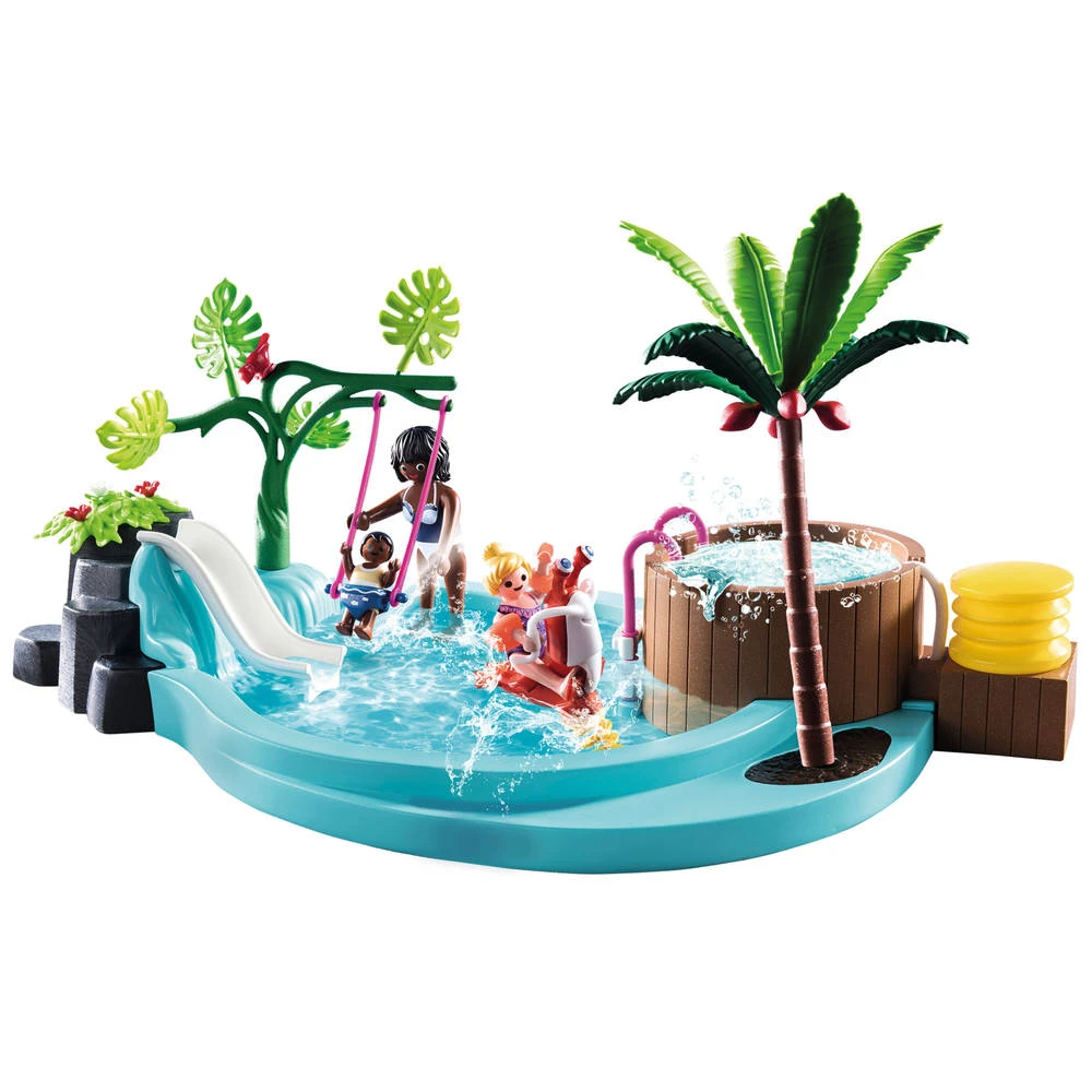 PLAYMOBIL Family Fun Kinderzwembad Met Whirlpool 70611 5 PLAYMOBIL Family Fun Kinderzwembad Met Whirlpool 70611 - Afbeelding 3