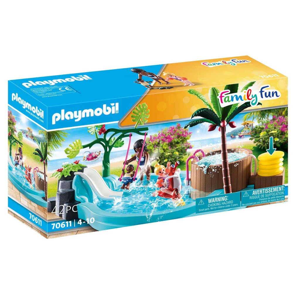 PLAYMOBIL Family Fun Kinderzwembad Met Whirlpool 70611 3 PLAYMOBIL Family Fun Kinderzwembad Met Whirlpool 70611
