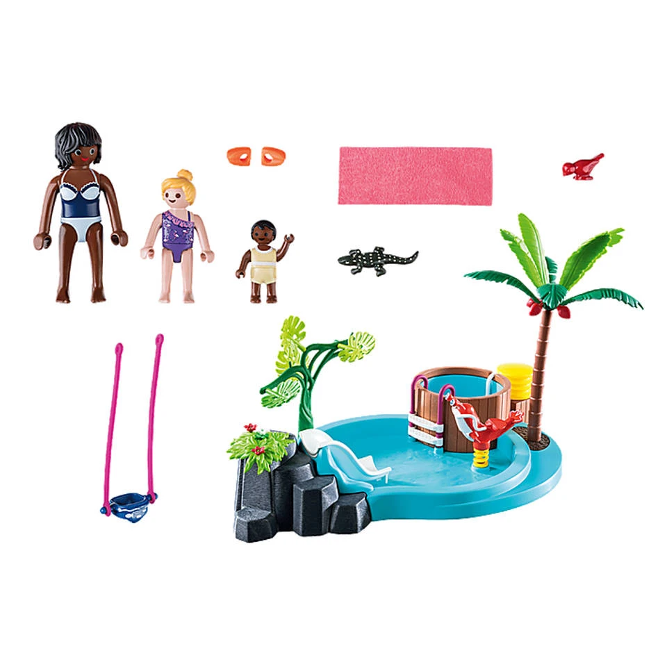 PLAYMOBIL Family Fun Kinderzwembad Met Whirlpool 70611 4 PLAYMOBIL Family Fun Kinderzwembad Met Whirlpool 70611 - Afbeelding 2