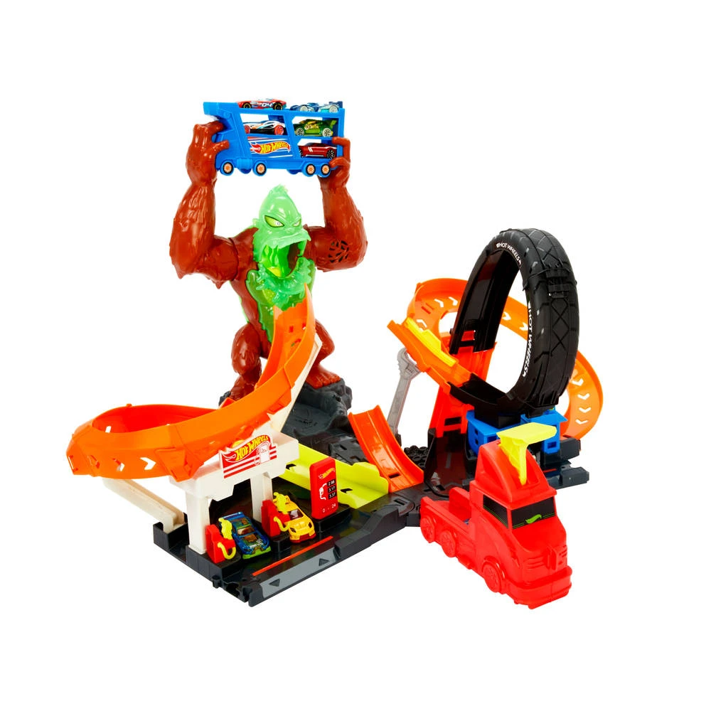 Hot Wheels Giftige Gorilla Aanval Speelset 4 Hot Wheels Giftige Gorilla Aanval Speelset - Afbeelding 2