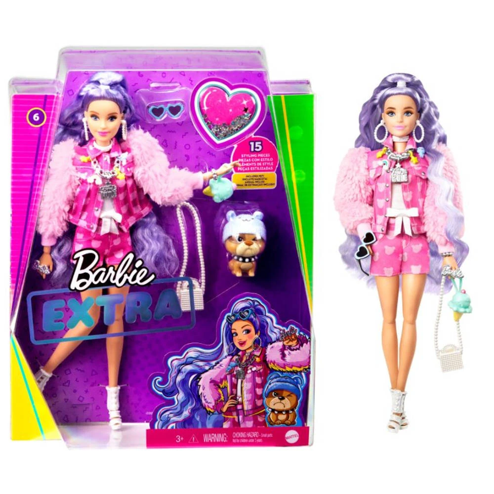 Barbie Extra Pop Met Lila Haar 8 Barbie Extra Pop Met Lila Haar - Afbeelding 6
