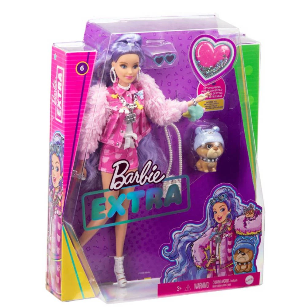 Barbie Extra Pop Met Lila Haar 4 Barbie Extra Pop Met Lila Haar - Afbeelding 2