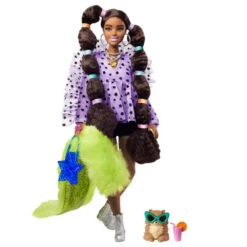 Barbie Extra Pop Met Vlechten En Bobble Haarbanden
