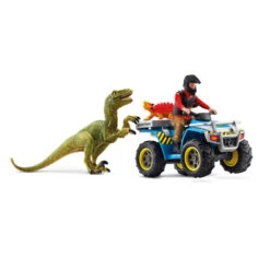 Schleich DINOSAURS Vlucht Van Velociraptor Op Quad 41466 -Poppen Speelgoed Winkel 1989284 684806da