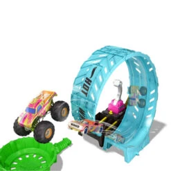 Hot Wheels Monster Trucks Glow-in-the Dark Epische Looping Uitdaging Speelset -Poppen Speelgoed Winkel 1990783 3fb219f5