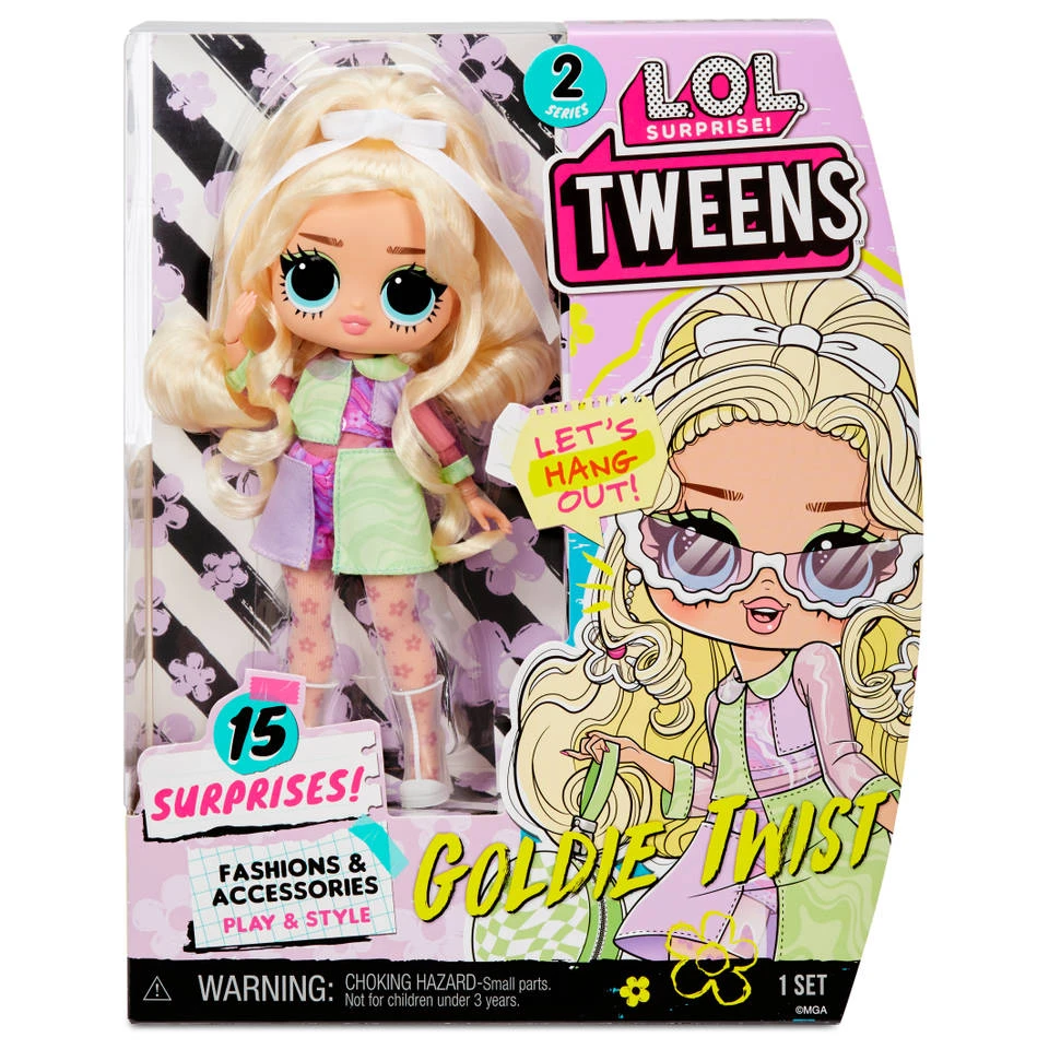 L.O.L. Surprise! Tweens Modepop Goldie Twist Met 15 Verrassingen 8 L.O.L. Surprise! Tweens Modepop Goldie Twist Met 15 Verrassingen - Afbeelding 6