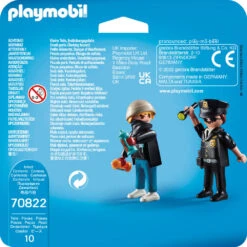 PLAYMOBIL DuoPack Politieagent En Graffiti Spuiter 70822 -Poppen Speelgoed Winkel 1991426 2419d489