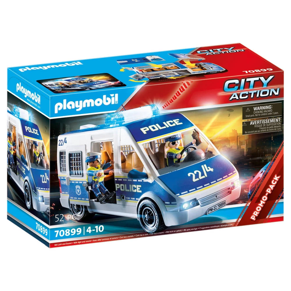 PLAYMOBIL City Action Politieauto Met Licht En Geluid 70899 3 PLAYMOBIL City Action Politieauto Met Licht En Geluid 70899