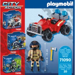 PLAYMOBIL City Action Brandweer Speed Quad 71090 -Poppen Speelgoed Winkel 1991472 9e8ee4b0