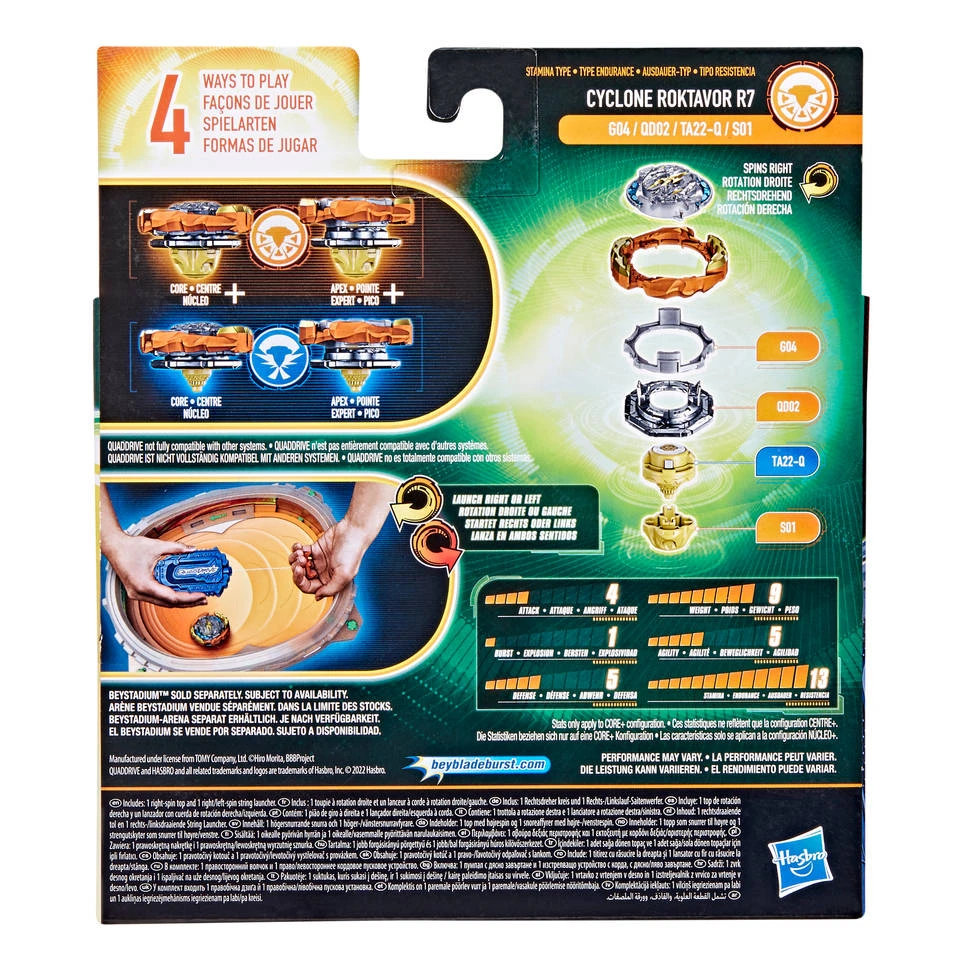 Hasbro Beyblade Cyclone Fury String Launcher Set 5 Hasbro Beyblade Cyclone Fury String Launcher Set - Afbeelding 3