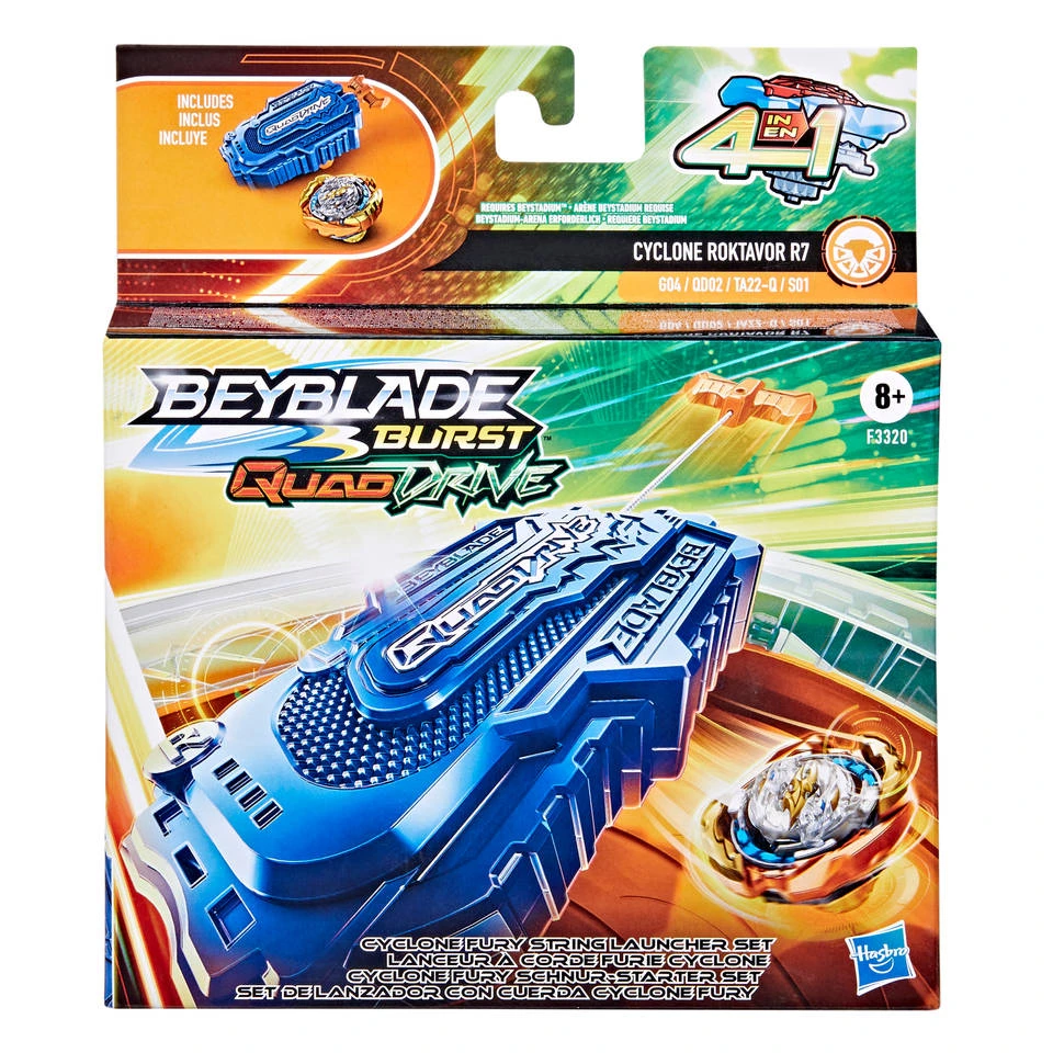 Hasbro Beyblade Cyclone Fury String Launcher Set 4 Hasbro Beyblade Cyclone Fury String Launcher Set - Afbeelding 2