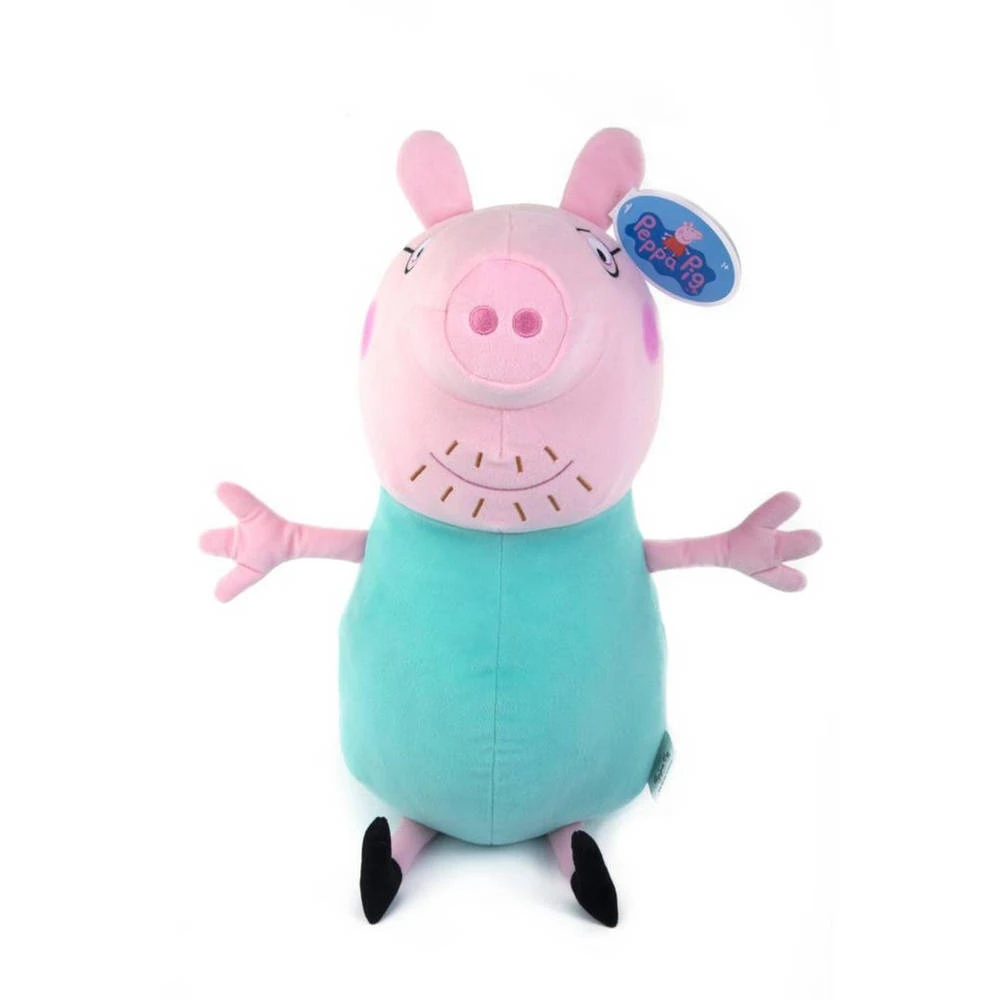 No Brand Peppa Pig Papa Pig Knuffel - 50 Cm 3 No Brand Peppa Pig Papa Pig Knuffel - 50 Cm