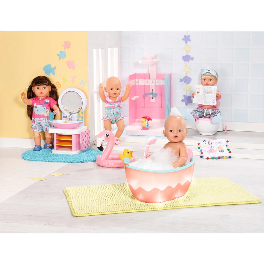 BABY Born Badkamer Badkuip Met Licht En Geluid 4 BABY Born Badkamer Badkuip Met Licht En Geluid - Afbeelding 2