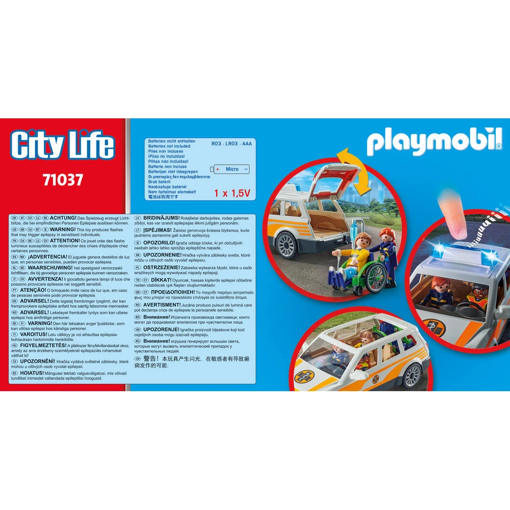 PLAYMOBIL City Life Ambulance 71037 7 PLAYMOBIL City Life Ambulance 71037 - Afbeelding 5