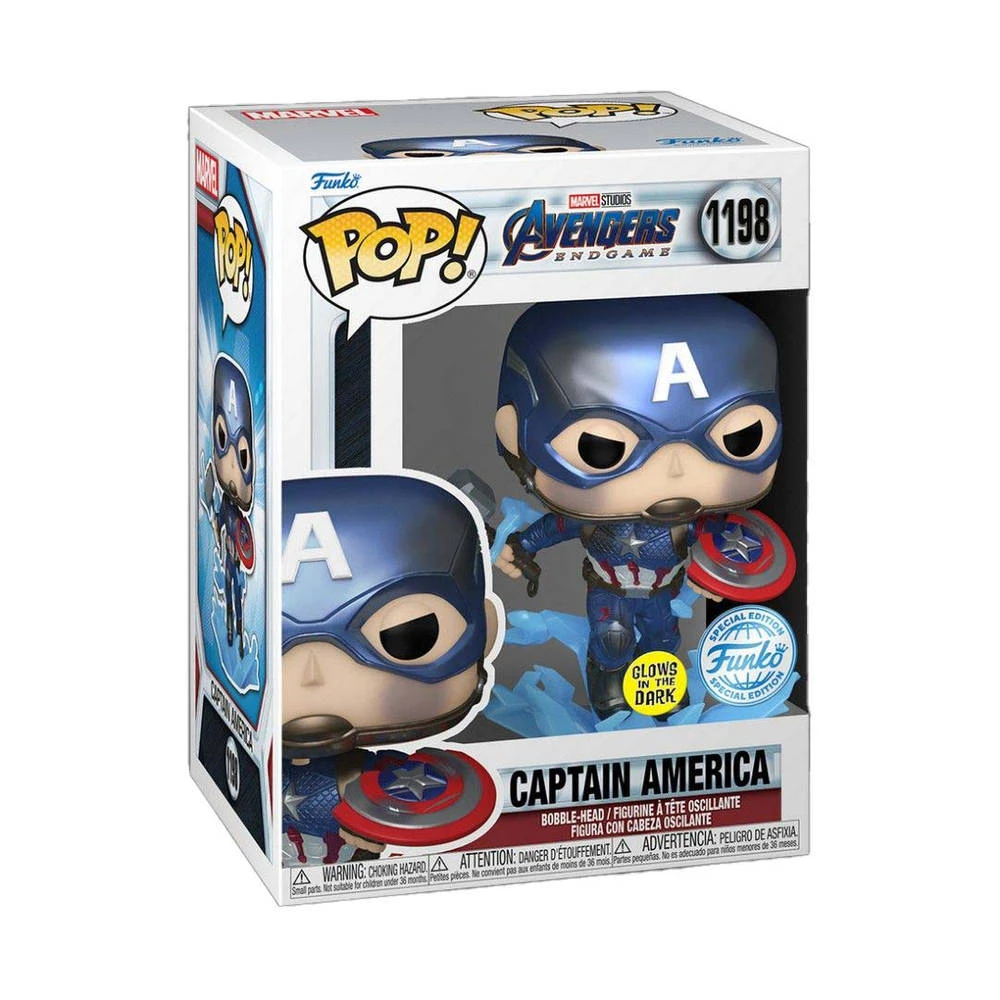 Funko Pop! Figuur Marvel Avengers Endgame Captain America With Mjolnir 3 Funko Pop! Figuur Marvel Avengers Endgame Captain America With Mjolnir