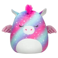 Pluchen Squishmallows Roze En Paarse Eenhoorn - 50 Cm