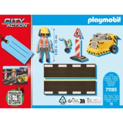 PLAYMOBIL Bouwvakker Met Randensnijder Cadeauset 71185 -Poppen Speelgoed Winkel 1995241 93a8b694