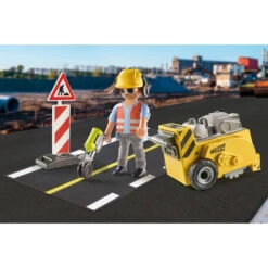 PLAYMOBIL Bouwvakker Met Randensnijder Cadeauset 71185 -Poppen Speelgoed Winkel 1995241 ffe445e1