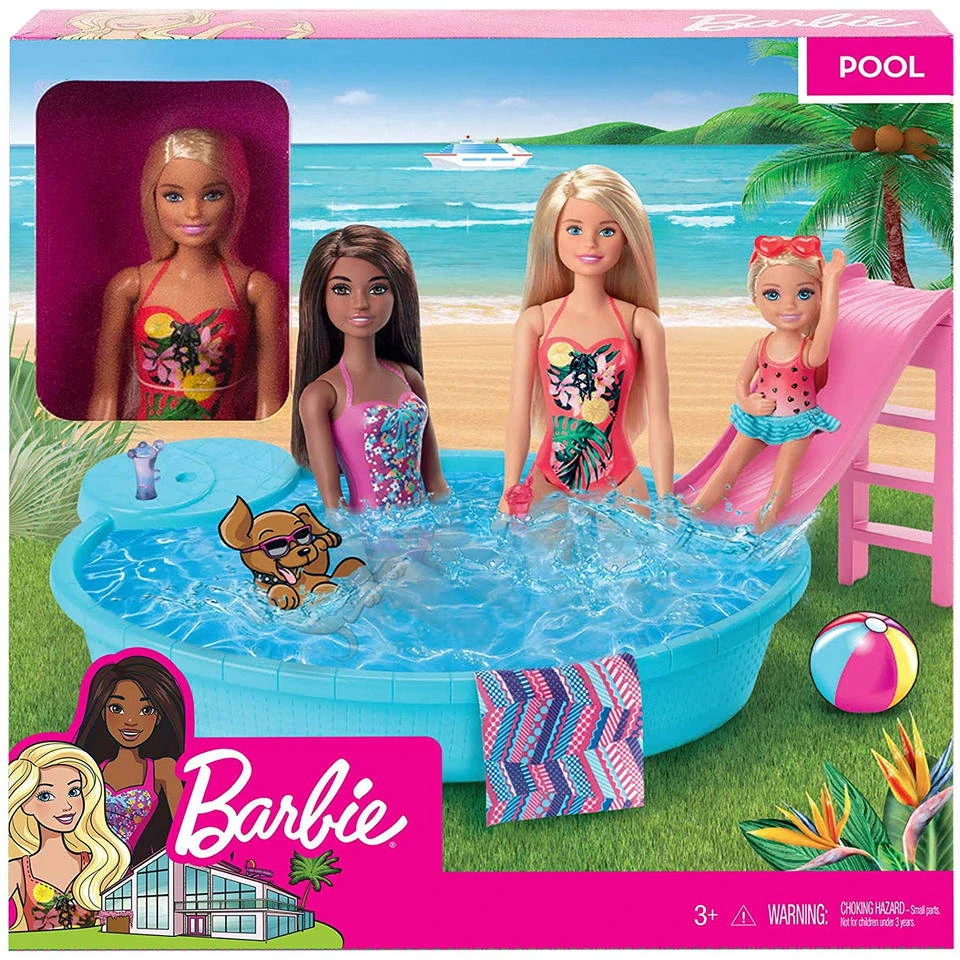 Barbie Zwembad Met Pop 8 Barbie Zwembad Met Pop - Afbeelding 6