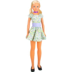 No Brand Pop Met Bloemetjesjurk - 105 Cm