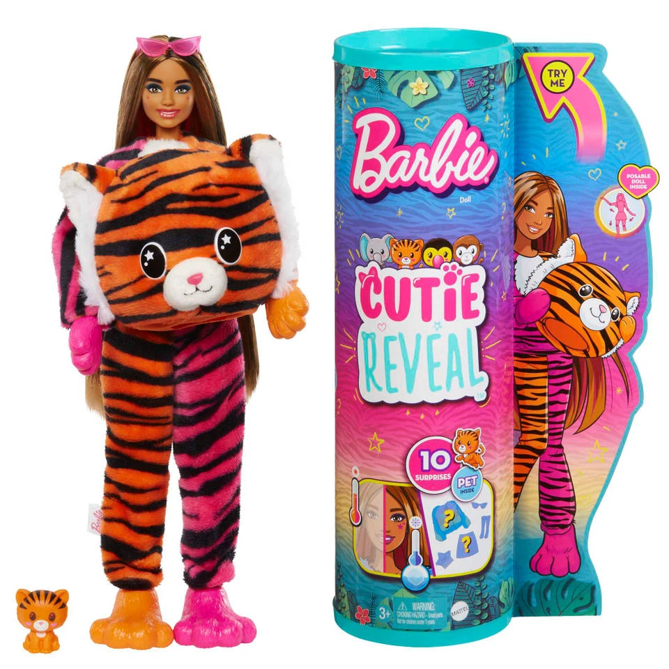Barbie Cutie Reveal Jungle Tijger Pop 3 Barbie Cutie Reveal Jungle Tijger Pop
