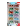 No Brand Turbo Racers Raceauto Set - 12 Stuks