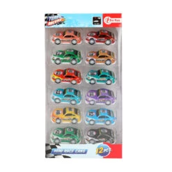 No Brand Turbo Racers Raceauto Set - 12 Stuks