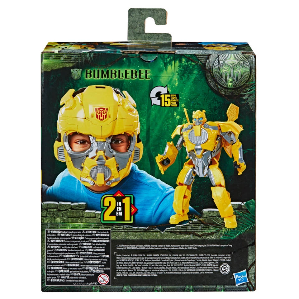 Hasbro Transformers Rise Of The Beasts 2-in-1 Bumblebee Masker 6 Hasbro Transformers Rise Of The Beasts 2-in-1 Bumblebee Masker - Afbeelding 4