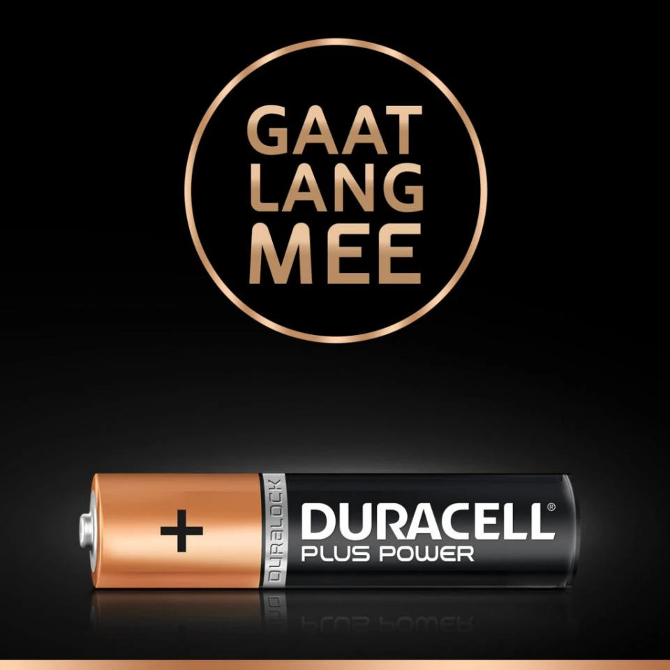Duracell Plus Power AAA Alkaline Batterijen - 4 Stuks 5 Duracell Plus Power AAA Alkaline Batterijen - 4 Stuks - Afbeelding 3